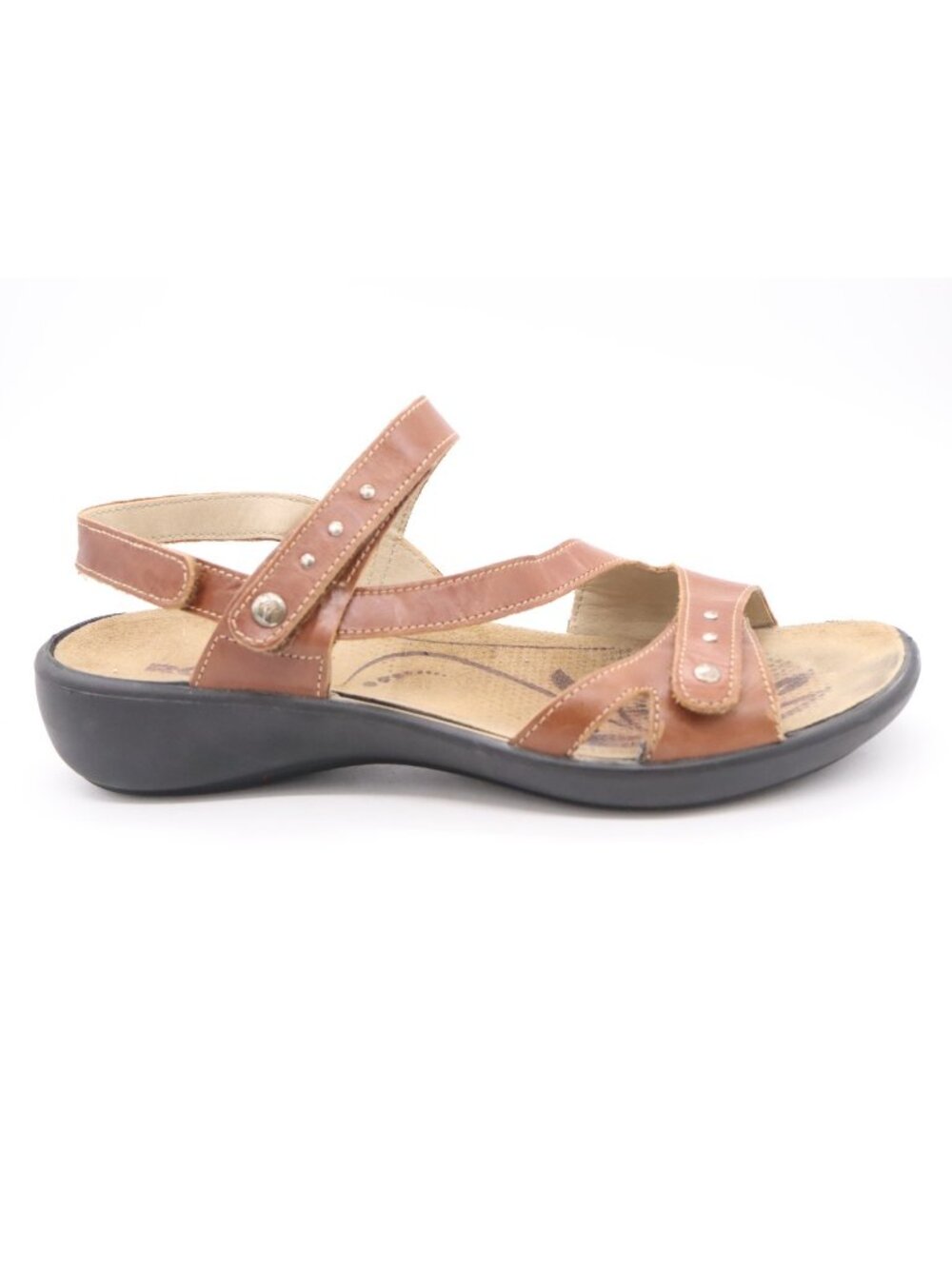 ROMIKA Women's Ibiza 70 Leather Strappy Sandals Brandy Brown Size 39 (8-8.5 US)